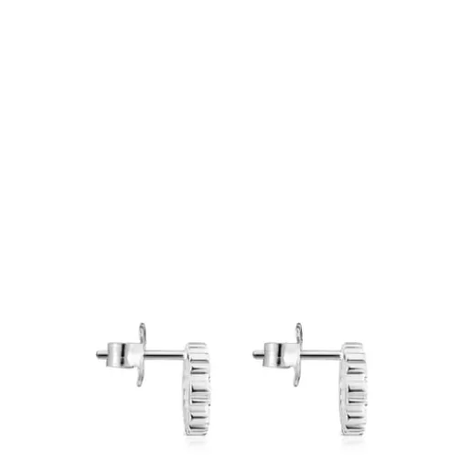 Cheap Small Straight disc Earrings Silver Earrings | Small Earrings