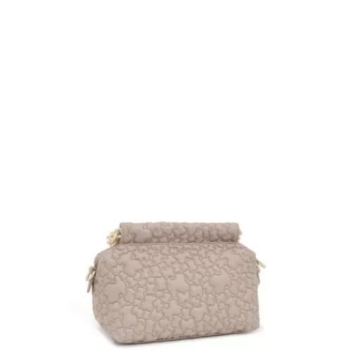 Cheap Small taupe Crossbody bag Jane Puffy Bear Crossbody Bags