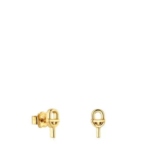 Cheap Small MANIFESTO Earrings with 18 kt gold plating over silver Silver Earrings | Small Earrings