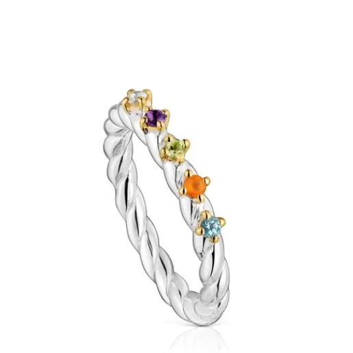 Best Sale Small two-tone and gemstones Ring Sugar Party Silver Rings | Small Rings