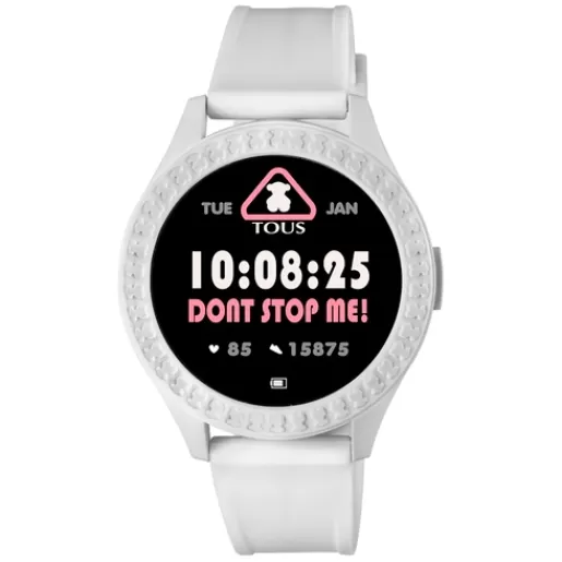 Shop Smarteen Connect Watch with white silicone strap For Her | Smartwatches