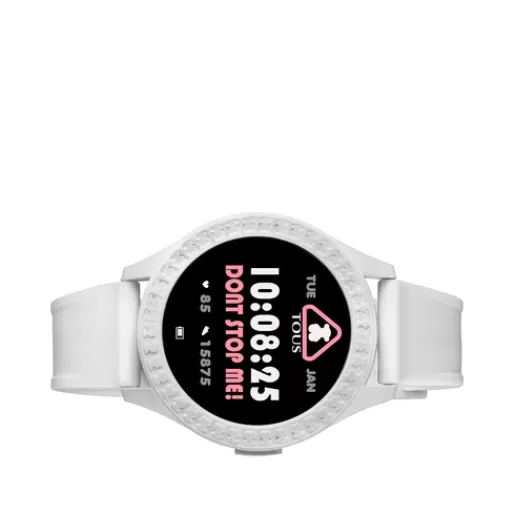 Shop Smarteen Connect Watch with white silicone strap For Her | Smartwatches