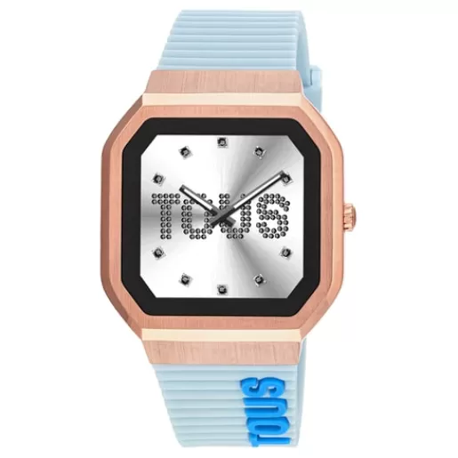 Store Smartwatch with nylon strap and blue silicone strap B-Connect For Her | For Man