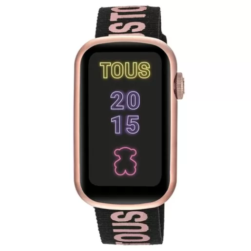 Store Smartwatch with nylon strap and pale pink silicone strap T-Band For Her | For Man