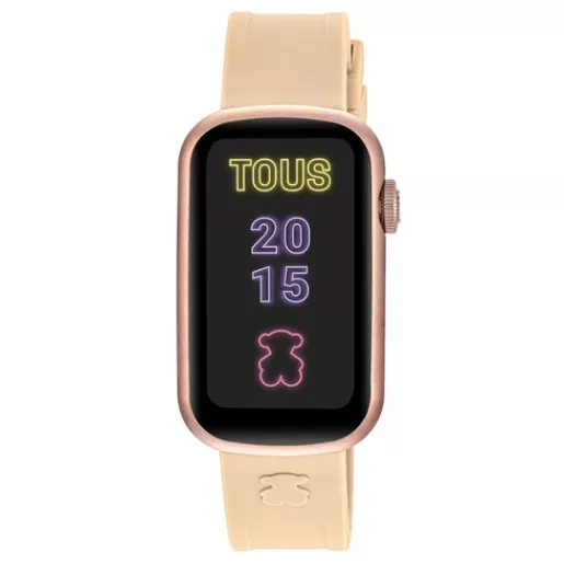 Store Smartwatch with nylon strap and pale pink silicone strap T-Band For Her | For Man