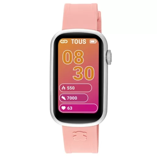 Best Smartwatch with nylon strap and pink silicone strap T-Band For Her | For Man