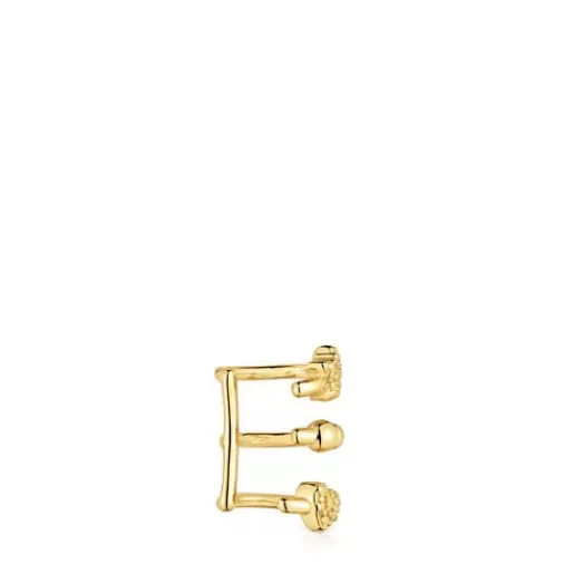 Clearance Spiral Earcuff with 18kt gold plating over silver Grain Silver Earrings
