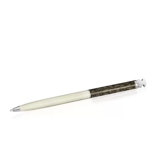 Outlet Steel Kaos Ballpoint pen lacquered in beige Other Accessories