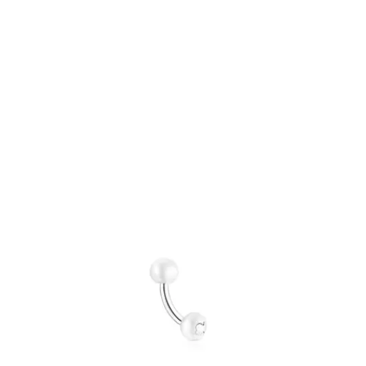 Outlet Steel Pearl ear Piercing with pearls Pearl Earrings | Ear Piercing