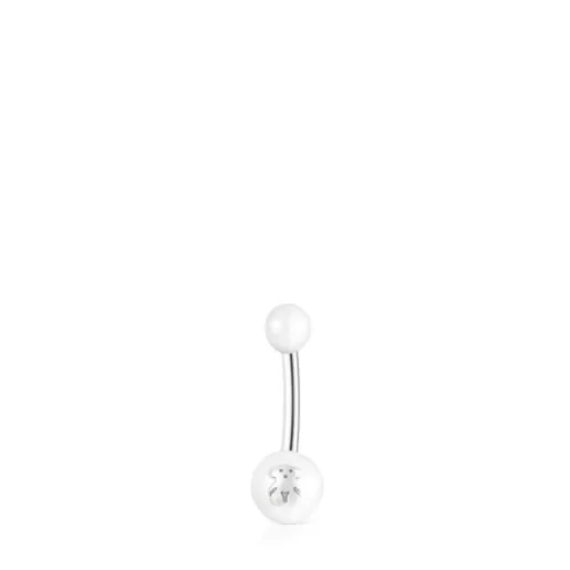 Online Pearl navel Piercing with pearls Belly Piercing | Steel Piercing