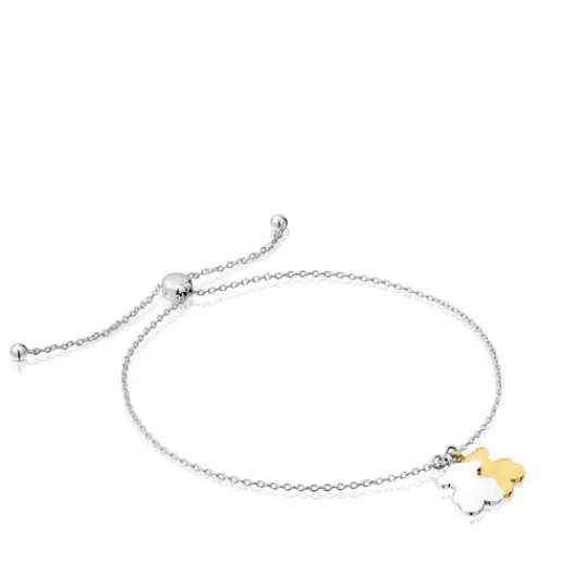 Best Sale Sweet Dolls two-tone chain bear Bracelet Silver Bracelets | Chain Bracelets