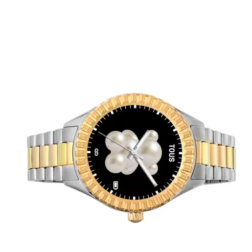 Best T-Bear Connect Smartwatch with steel and gold-colored IP steel wristband For Her | For Man