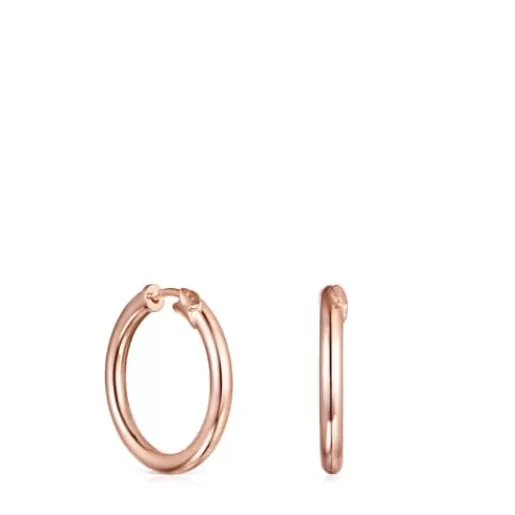 Flash Sale Basics small Earrings in Rose Silver Vermeil Silver Earrings | Hoop Earrings