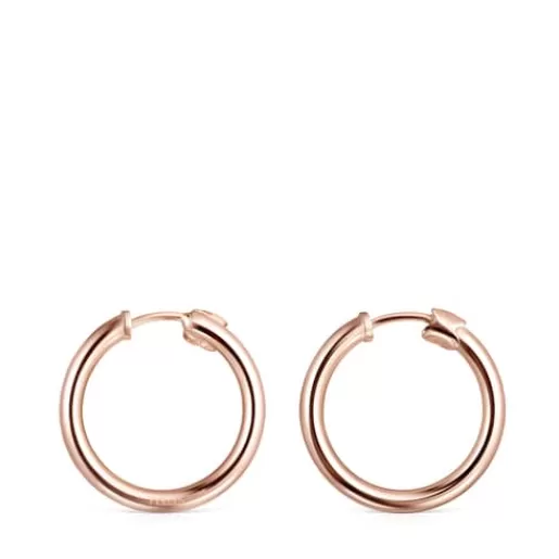 Flash Sale Basics small Earrings in Rose Silver Vermeil Silver Earrings | Hoop Earrings