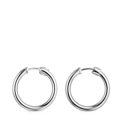 Discount Basics small Earrings in Silver Earrings | Hoop Earrings