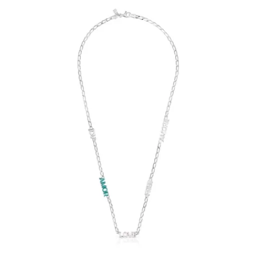 Flash Sale Crossword Amor Necklace Silver Necklaces | Short Necklaces