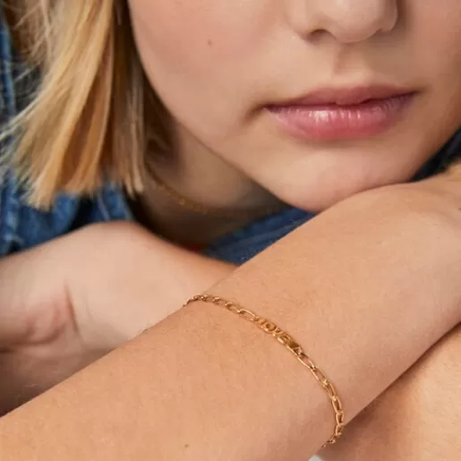 Shop Crossword Love Bracelet with heart Silver Bracelets | Chain Bracelets