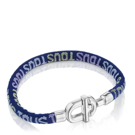 Hot MANIFESTO Bracelet in silver with cord Silver Bracelets | Cord And Thread Bracelets