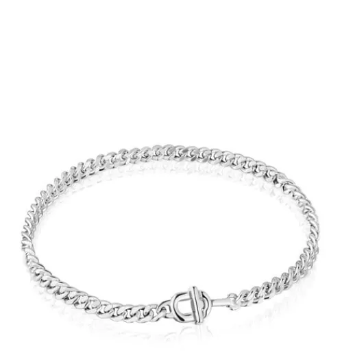 Online MANIFESTO curb chain Bracelet in Silver Bracelets | Chain Bracelets