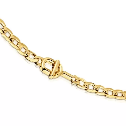 Store MANIFESTO curb chain Choker with 18kt gold plating over silver Silver Necklaces | Chokers