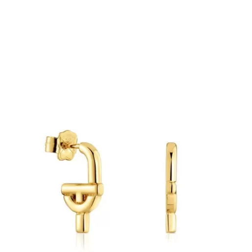 Hot MANIFESTO Earrings with 18kt gold plating over silver Silver Earrings