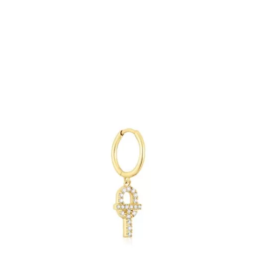 Store MANIFESTO Single Earring with diamonds Gold Earrings | Individual Earrings