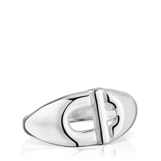 Flash Sale MANIFESTO Signet ring in Silver Rings | Medium Rings