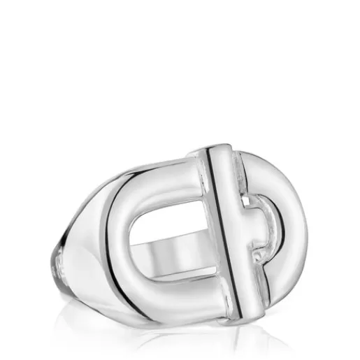 Store MANIFESTO Signet ring in silver Silver Rings | Large Rings