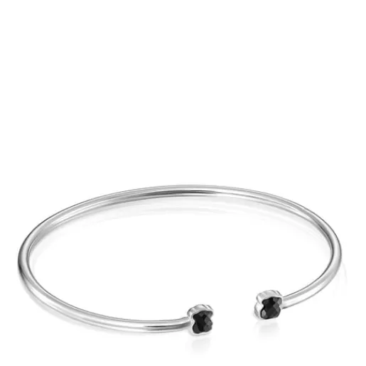 Cheap Mini Onix Bracelet in Silver with Onyx 5,5cm Silver Bracelets | Bangle Bracelets