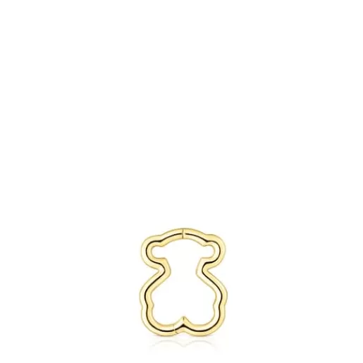 Hot Piercing bear-shaped Piercing Gold Earrings | Hoop Earrings