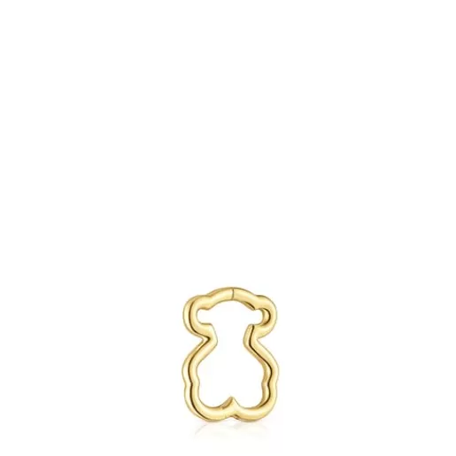 Hot Piercing bear-shaped Piercing Gold Earrings | Hoop Earrings