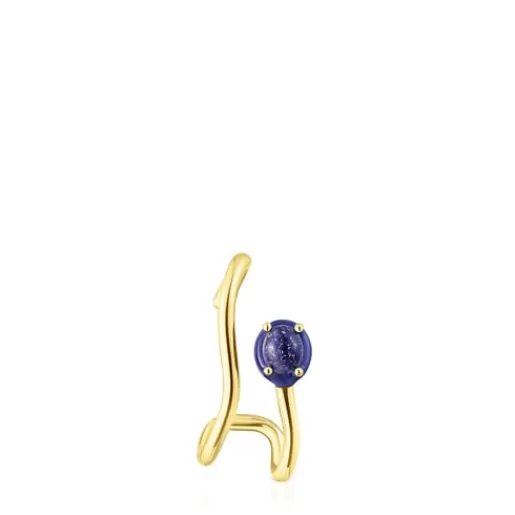 Best Vibrant Colors Earcuff with lapis lazuli and colored enamel Silver Earrings | Individual Earrings
