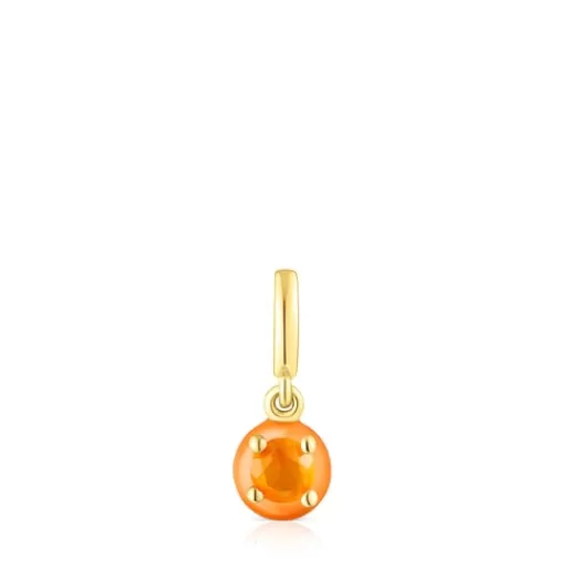 Flash Sale Vibrant Colors Pendant with carnelian and colored enamel Silver Pendants | Small Pendants
