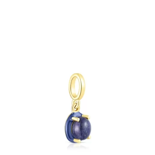 Fashion Vibrant Colors Pendant with lapis lazuli and colored enamel Silver Pendants | Small Pendants