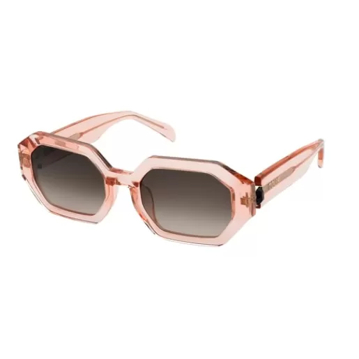 Cheap Transparent pink Sunglasses Geometric Sunglasses