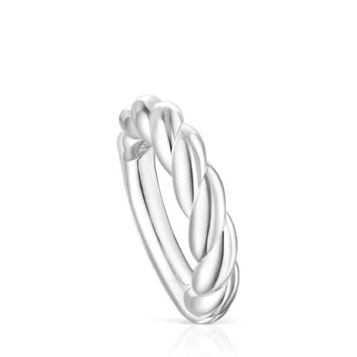 Outlet Twisted Braided Ring Silver Rings | Small Rings