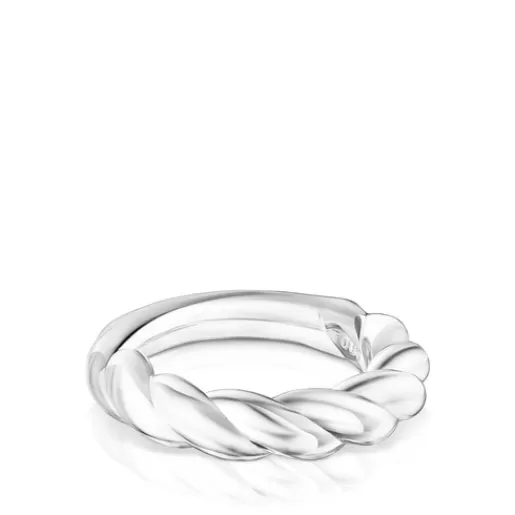 Outlet Twisted Braided Ring Silver Rings | Small Rings