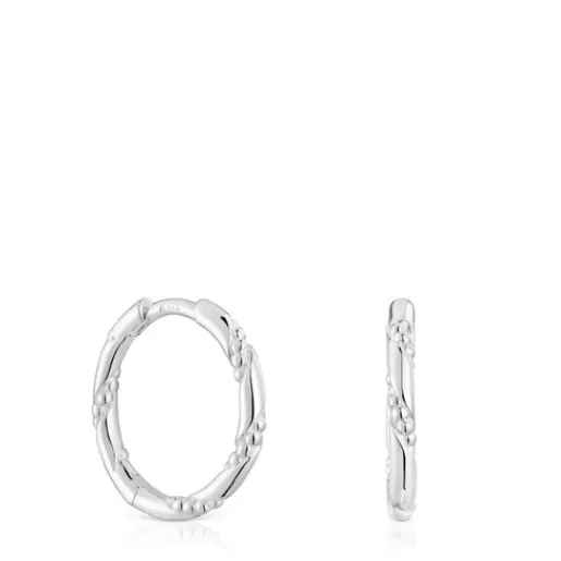 Fashion Twisted 12 mm silver Hoop earrings Silver Earrings | Hoop Earrings