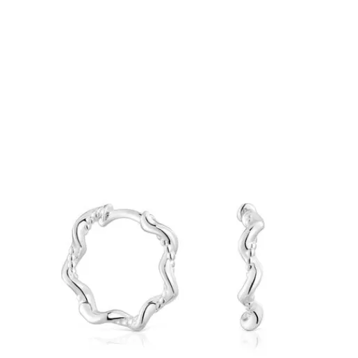 Cheap Twisted 10 mm silver Hoop earrings Silver Earrings | Hoop Earrings