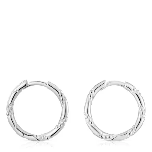 Fashion Twisted 12 mm silver Hoop earrings Silver Earrings | Hoop Earrings