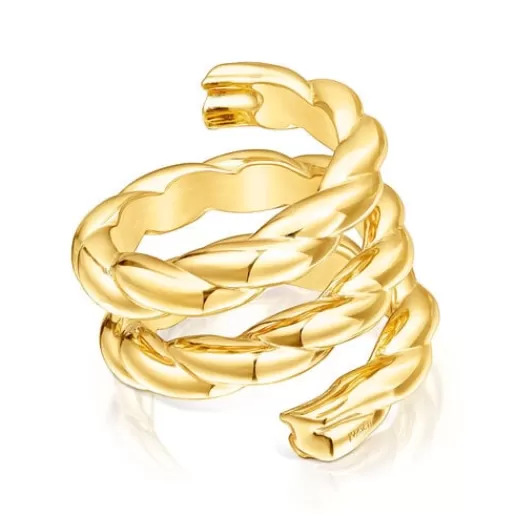 Outlet Twisted Triple Braided Ring Silver Rings | Large Rings