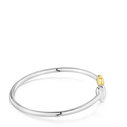 Clearance Two-tone heart Bangle My Other Half Silver Bracelets | Bangle Bracelets