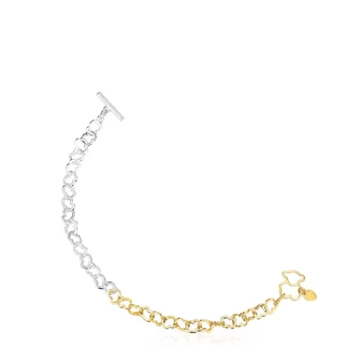 Shop Two-tone Carrusel bear-motif Bracelet Silver Bracelets | Chain Bracelets