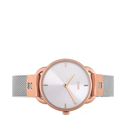 Cheap Two-tone/rose IP Let Mesh Watch For Her | Analog Watches