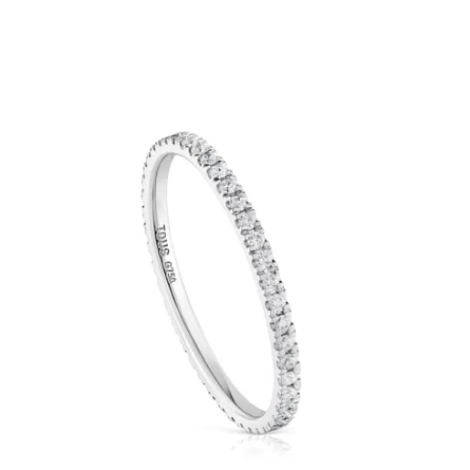 Store White gold Ring Wedding band with diamond Les Classiques 分类为空 | Diamond Rings