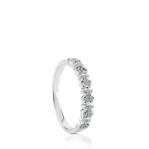 Fashion White Gold Fancy Ring with Diamonds Bear motifs 分类为空 | Diamond Rings