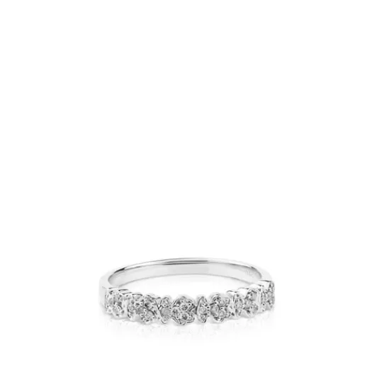 Fashion White Gold Fancy Ring with Diamonds Bear motifs 分类为空 | Diamond Rings