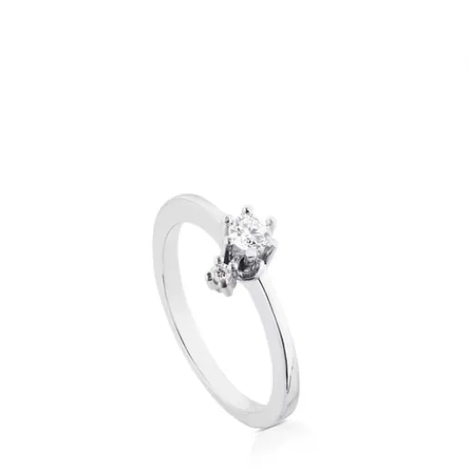 Best Sale White Gold Les Classiques Ring with Diamond. 0.15ct 分类为空 | Diamond Rings