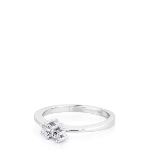 Best Sale White Gold Les Classiques Ring with Diamond. 0.15ct 分类为空 | Diamond Rings