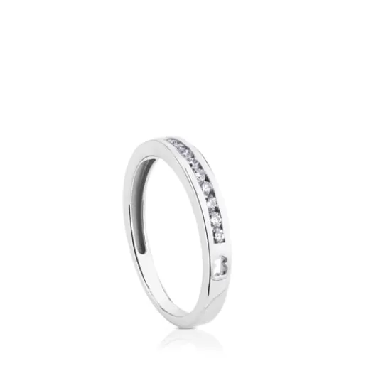 Flash Sale White Gold Les Classiques Ring with Diamonds 0,18ct 分类为空 | Diamond Rings